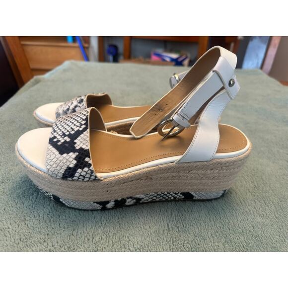 Marc Fisher LTD Espadrille Platform Wedges Size 9 - Picture 4 of 7
